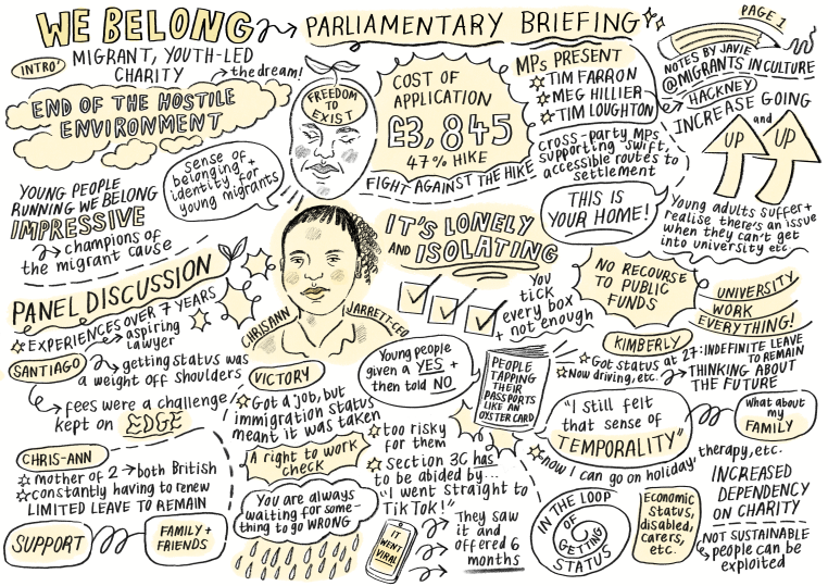 1. We Belong, Parliamentary Briefing - @javhux for @migrantsinculture.PNG